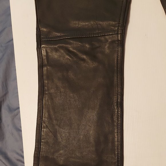 5 pocket Leather Jeans - Picture 5 of 14